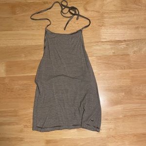 American Eagle - Striped Cropped Halter Top